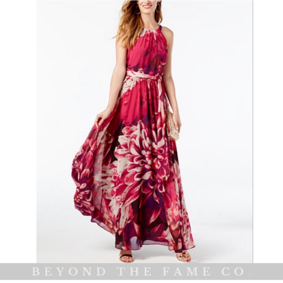 INC International Concepts Plus Size Floral-Print Maxi Dress